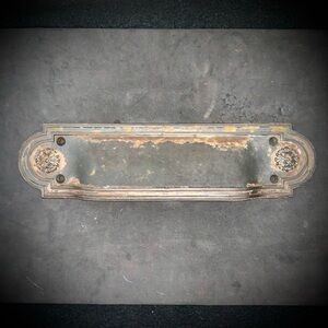 Vintage Cast iron Bin Cup Pull Handle ROLAND